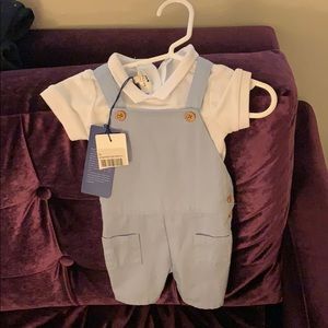 Cyrillus Paris 3m baby overalls ensemble